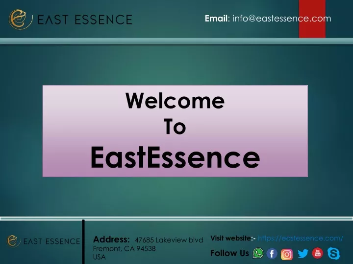 email info@eastessence com