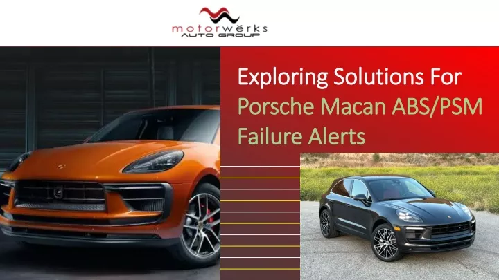 exploring solutions for porsche macan