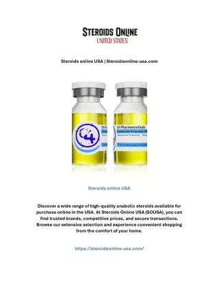 Steroids online USA | Steroidsonline-usa.com
