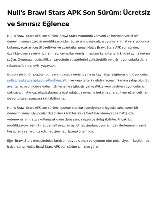 nulls brawl stars apk son sÃ¼rÃ¼m