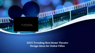 2025 Trending Best Home Theater Design Ideas for Dubai Villas