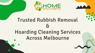 Trusted Rubbish Removal and Hoarding Cleaning Services Across Melbourne