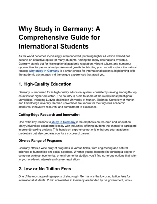 Why Study in Germany_ A Comprehensive Guide for International Students
