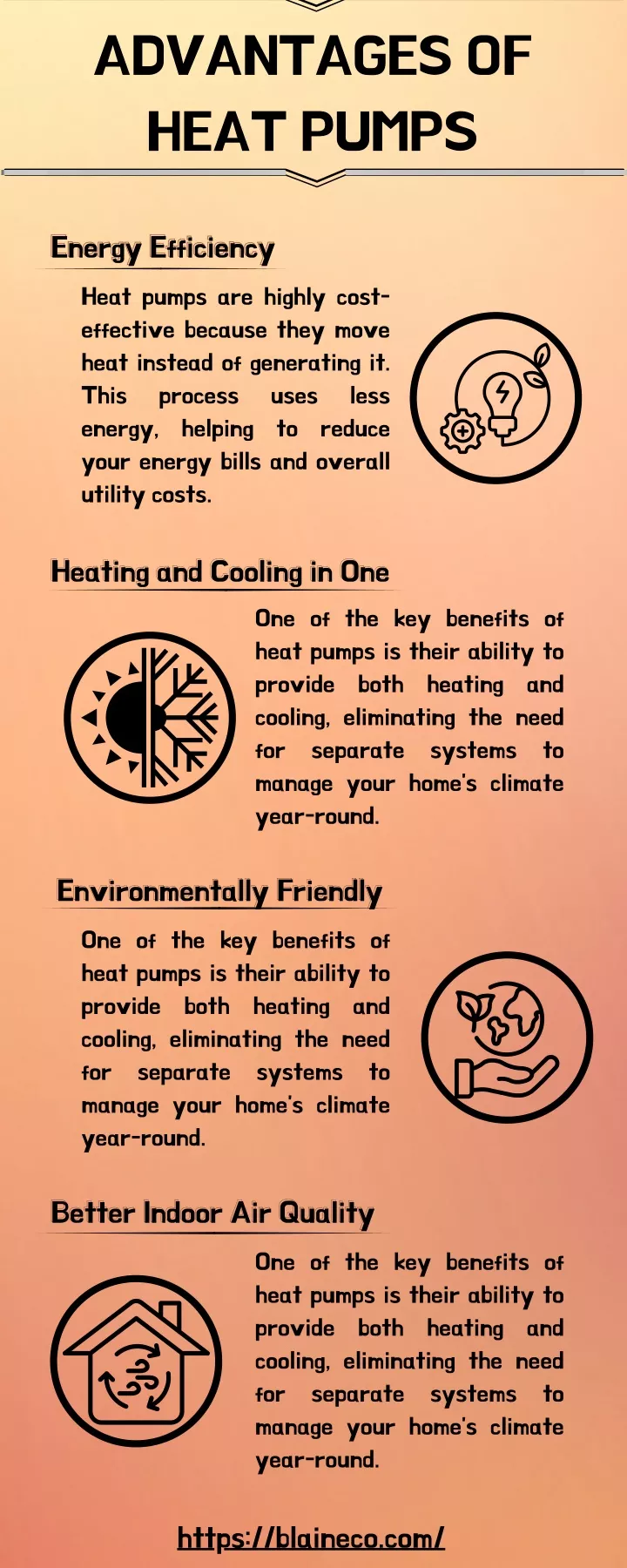 advantages of heat pumps