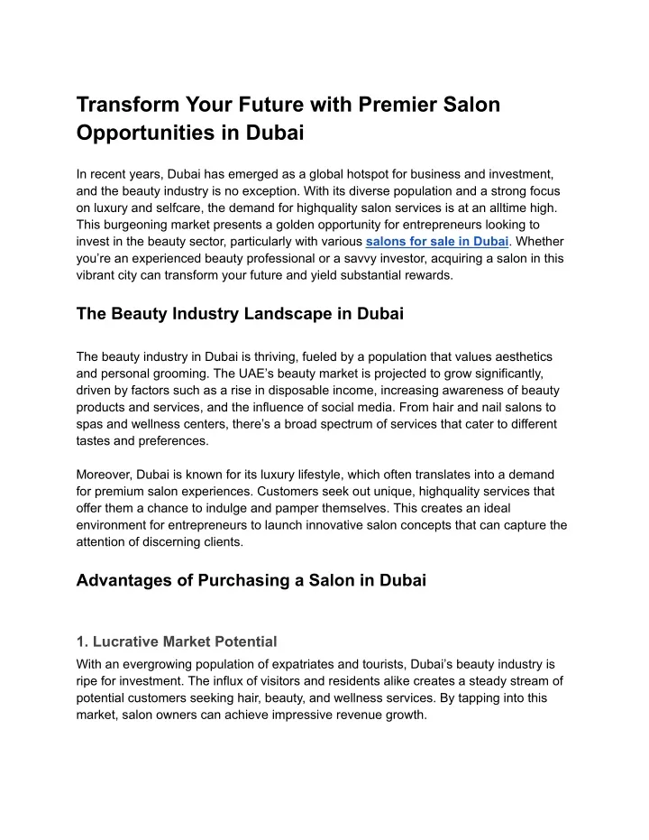 transform your future with premier salon