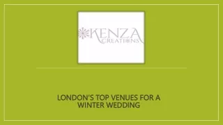 London's top venues for a winter wedding