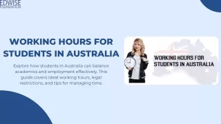 working hours for students in australia