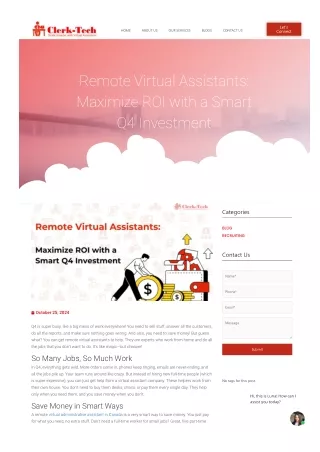 Remote Virtual Assistants Maximize ROI with a Smart Q4 Investment