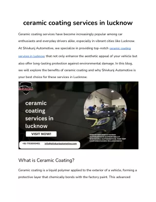 ceramic coating services in lucknow