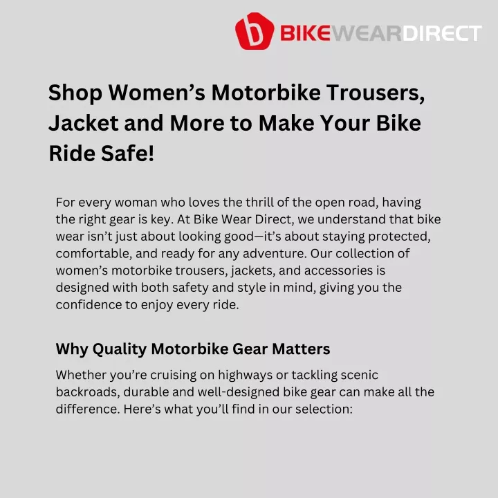 shop women s motorbike trousers jacket and more