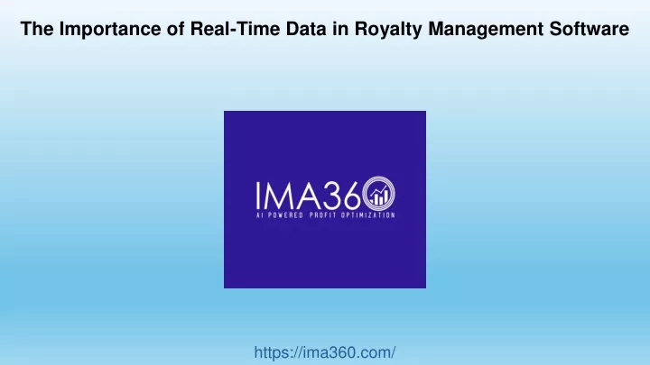 the importance of real time data in royalty management software