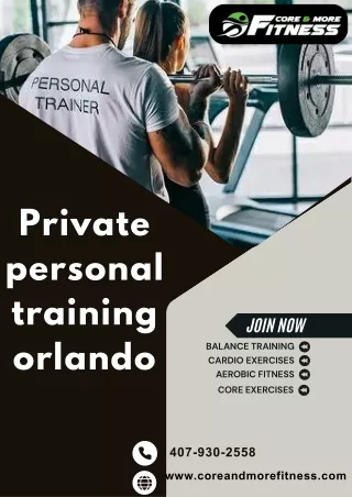 Transform Your Fitness with Private Personal Training in Orlando.