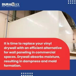 Duramax panels are lightweight drywall alternatives that are easy to install