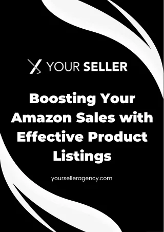 Boosting Your Amazon Sales with Effective Product Listings