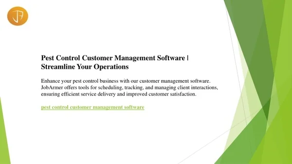 Pest Control Customer Management Software  Streamline Your Operations