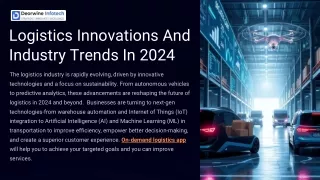 Logistics Innovations And Industry Trends In 2024