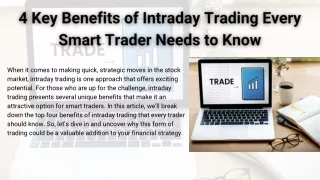 4 Key Benefits of Intraday Trading Every Smart Trader Needs to Know