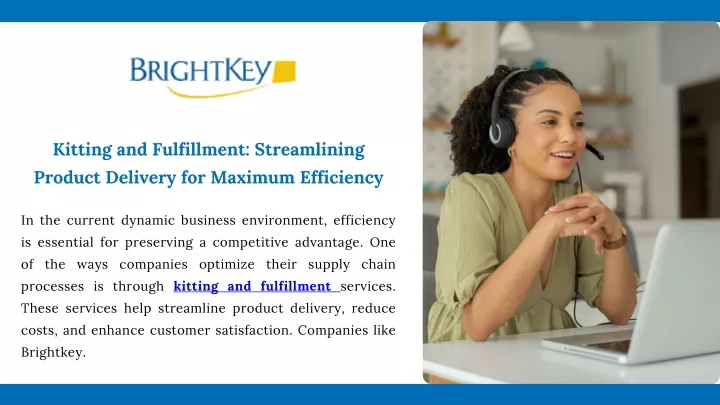 kitting and fulfillment streamlining product