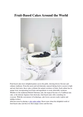 frui t based cakes around the world