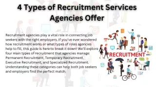 4 Types of Recruitment Services Agencies Offer