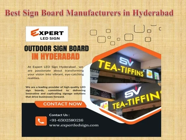Best Sign Board Manufacturers in Hyderabad
