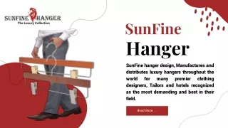 SunFine Hangers Elevating Your Wardrobe with the Best Luxury Hangers