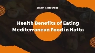 Health Benefits of Eating Mediterranean Food in Hatta