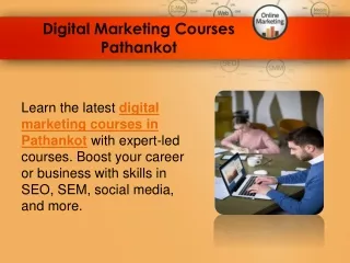 Digital Marketing Courses Pathankot