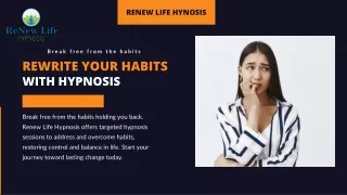 Rewrite Your Habits with Hypnosis