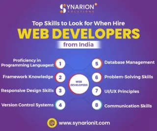 Top Skills to look for When Hire Web Developers from India