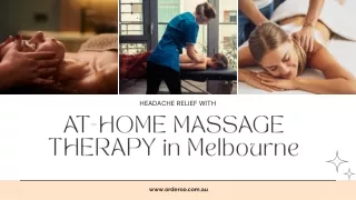 Headache Relief with At-Home Massage Therapy in Melbourne