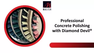 Professional Concrete Polishing with Diamond Devil® Polishing System