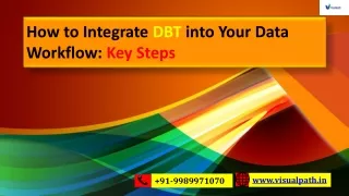 Data Build Tool Training | DBT Training