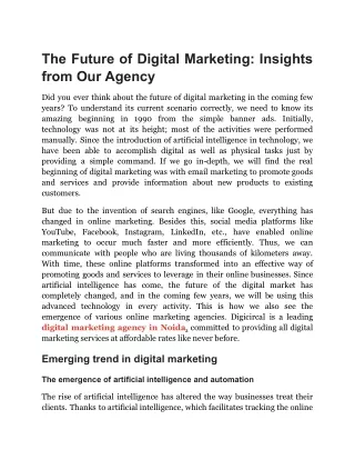 Best Digital Marketing Agency in Noida to Boost Your Online Presence