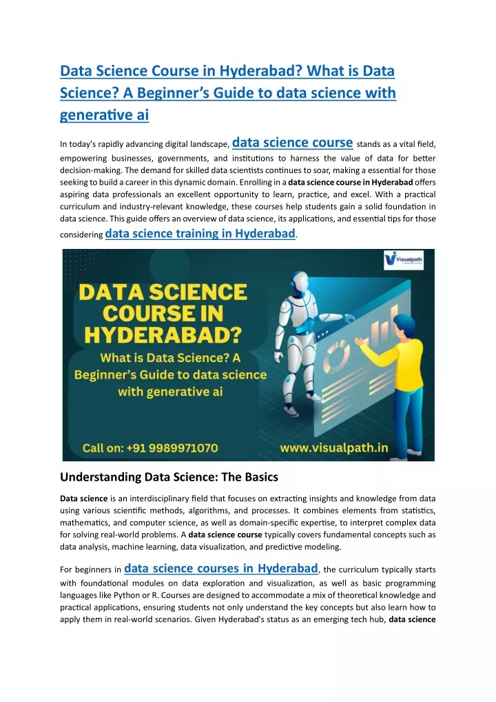 data science course in hyderabad what is data