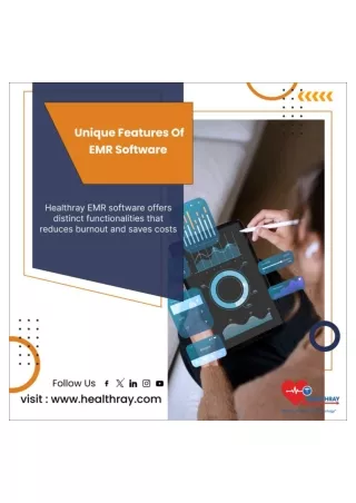 Unique Features of EMR software - Healthray