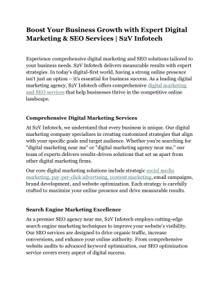 boost your business growth with expert digital