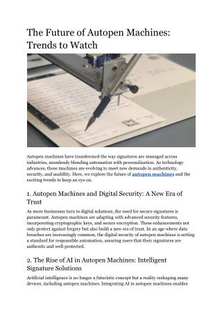 The Future of Autopen Machines_ Trends to Watch