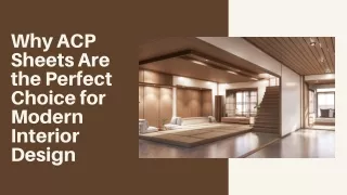 Why ACP Sheets Are the Perfect Choice for Modern Interior Design