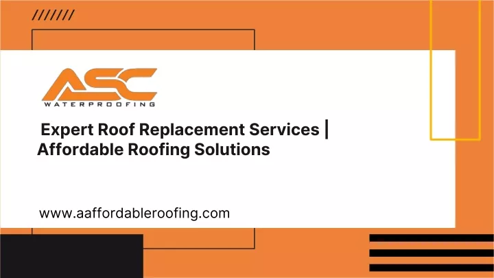 expert roof replacement services affordable