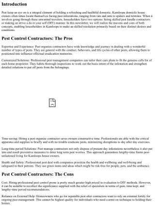 Pest Control Contractors vs DIY: Pros and Cons for Kamloops Homeowners