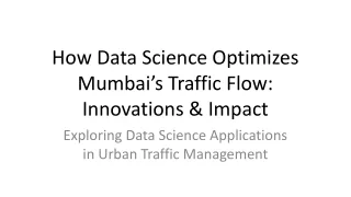 how data science optimizes mumbai s traffic flow