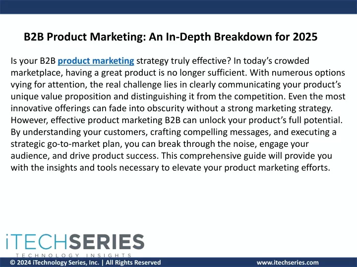 b2b product marketing an in depth breakdown