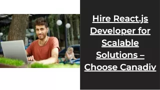 Best Remote React.js Developers for Hire | Canadiv Solutions