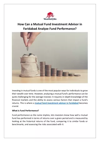 how can a mutual fund investment advisor