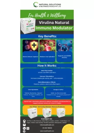 Virulina Natural Immuno Modulator