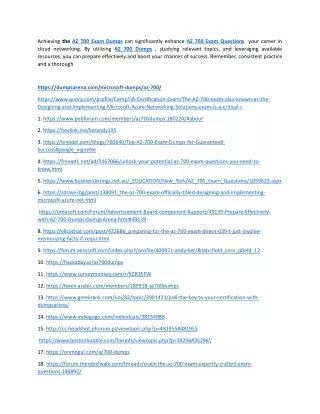 Ace Your AZ 700 Exam with Reliable Exam Questions