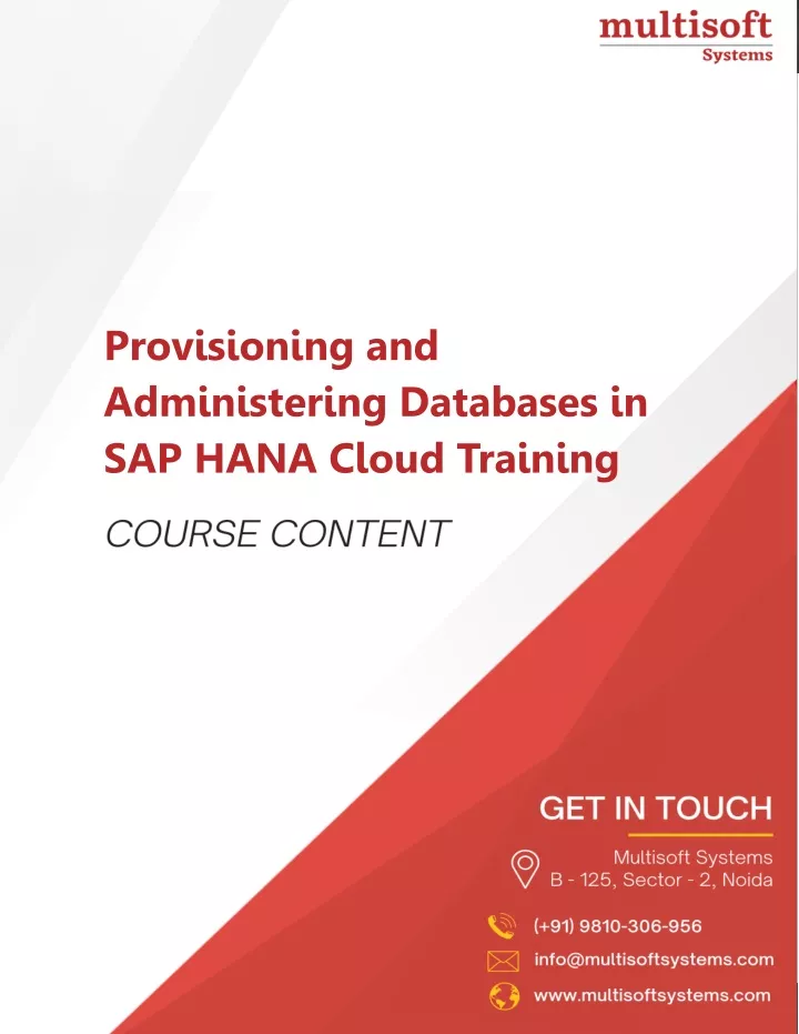 provisioning and administering databases