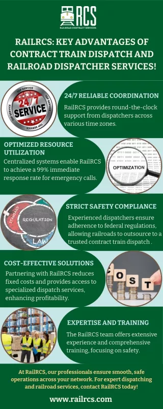 RailRCS Key Advantages of Contract Train Dispatch and Railroad Dispatcher Services!