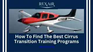 how to find the best cirrus transition training